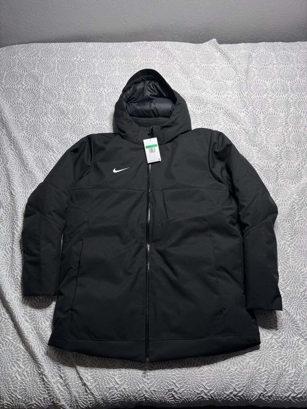 Nike 550 Down Parka NFL Team Issue DJ6526-010 Men's Size XL Black Jacket